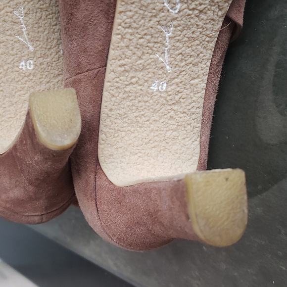 LOLA CRUZ Mafava HEELS ANKLE BOOTS IN BROWN SUEDE - Picture 4 of 8